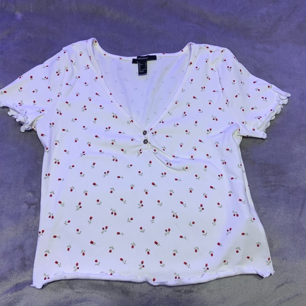 rose pattern crop top!